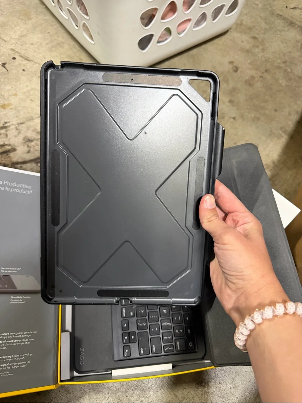 ZAGG Rugged Messenger Detachable Keyboard Case for 10.5-inch iPad Pro - Gray